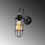 Opviq Mahoni - 13205 Lámpara de pared Negro y Oro